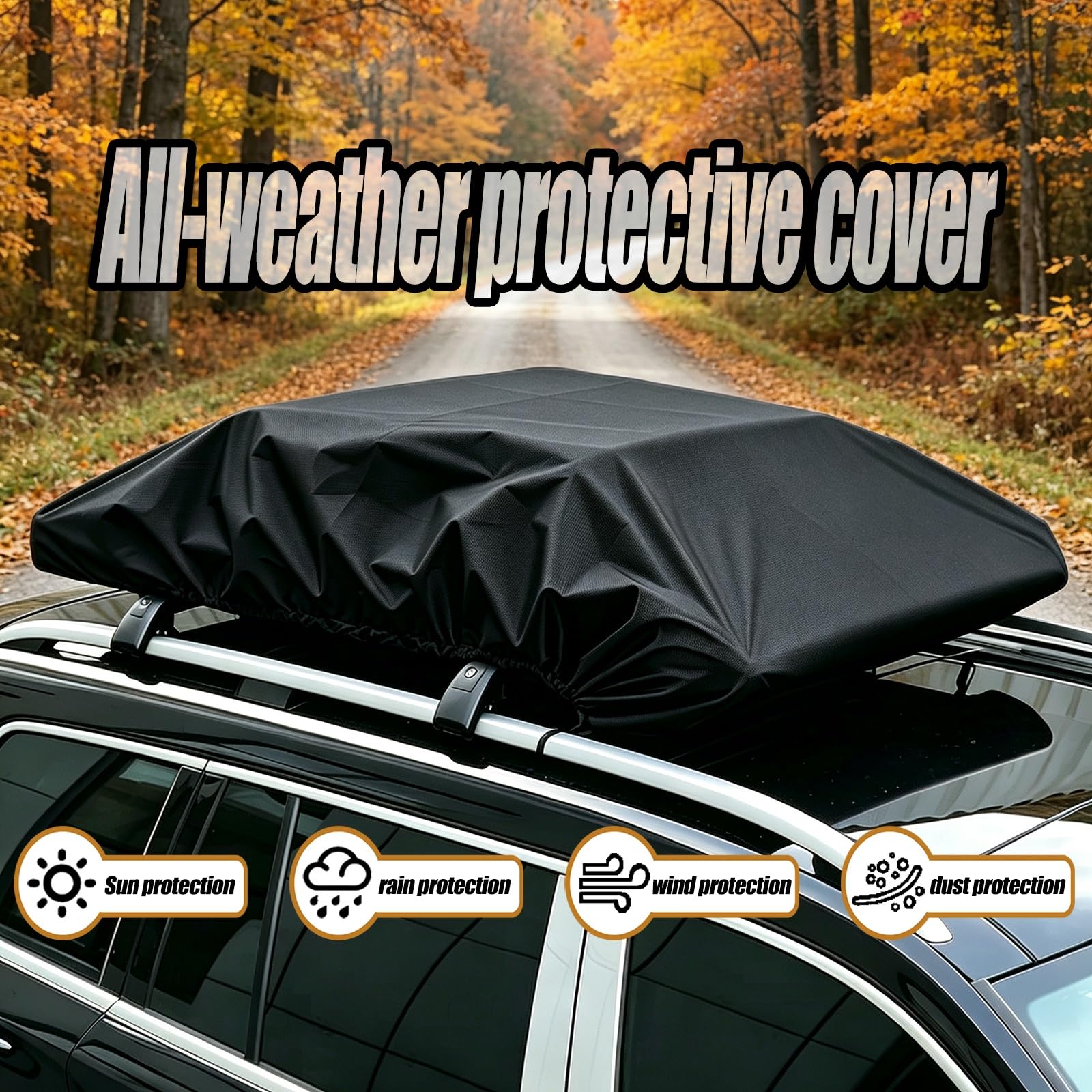 Copertura tetto auto impermeabile resistente al sole alla polvere e vento | Adatto a un'ampia gamma veicoli tra cui berline SUV e camion per soddisfare esigenze di campeggio e di viaggio(2.7*1.7M)