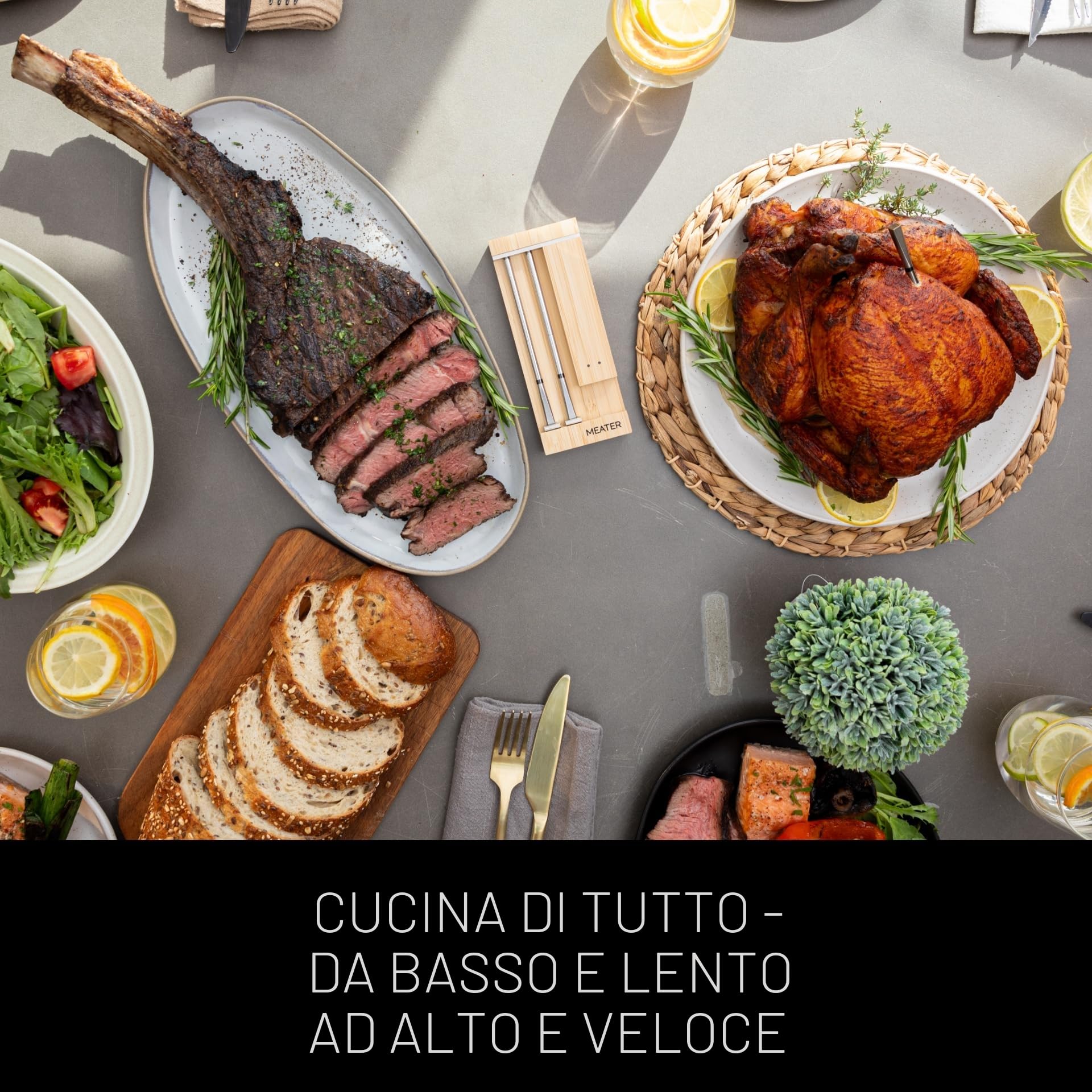Meater Pro Duo termometro digitale intelligente 550°C grande raggio precisione certificata barbecue forno