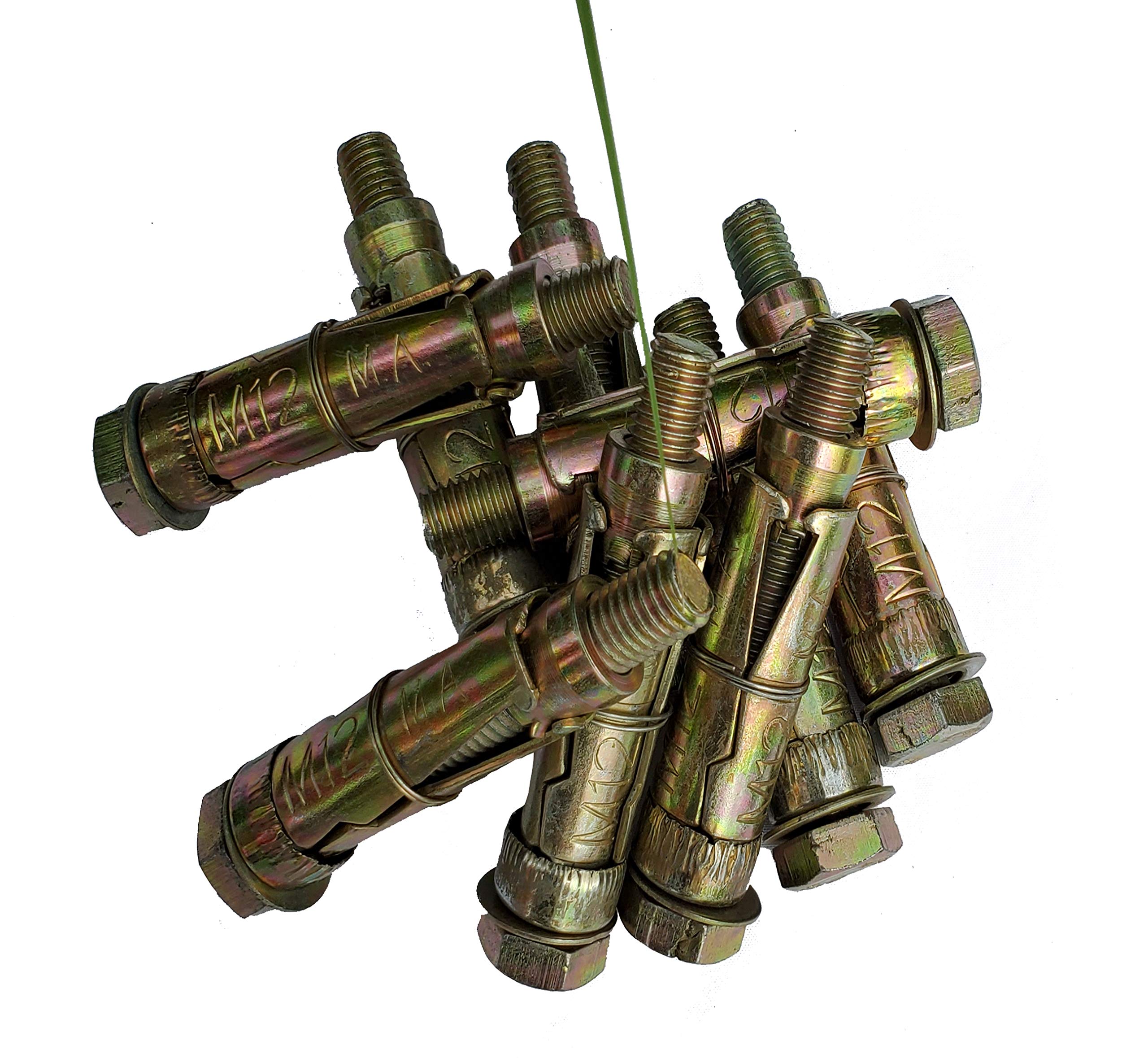 Pure Source India Anchor Fasteners,Size 12 mm, Pack of 4 PCS (Gold)