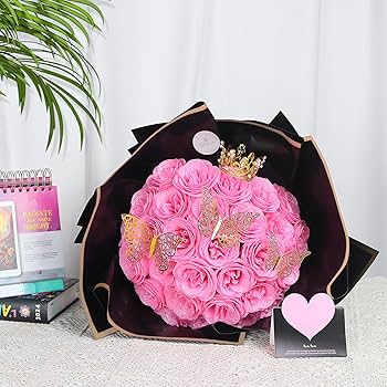 Amazon｜DIY グリッターローズ:シャイニーフェイクフラワー