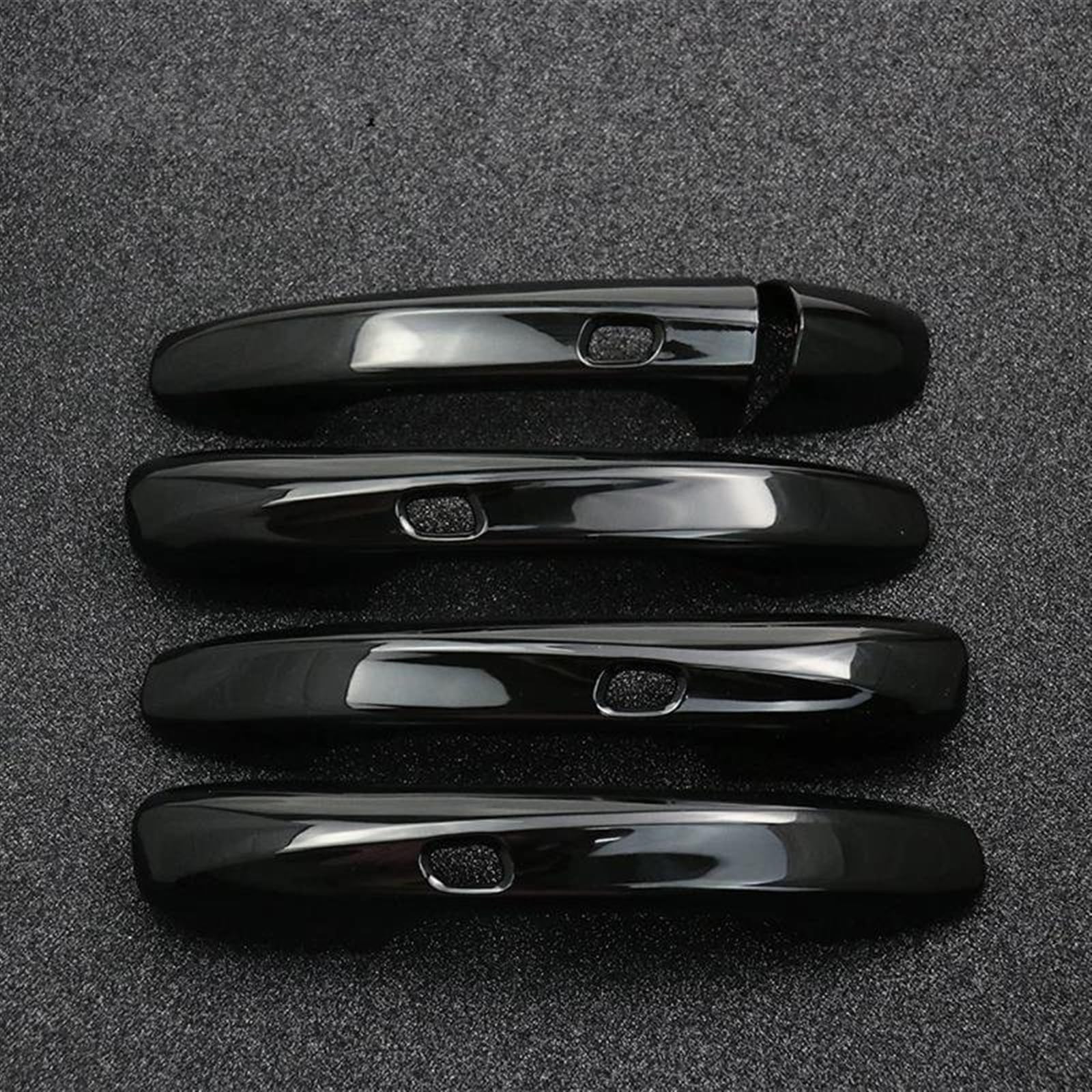 Csspdm Black Glossy Chrome Car Door Handle Cover Trim Overlays Styling Accessories For Benz C E Glc Class W213 W205 X253(Black)