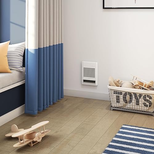 Miniatura 4 de Stelpro Sonoma - Calentador de ventilador de pared  1500 W  240 V (1125 W  208 V)  12 38 pulgadas de alto x 9 116 pulgadas de ancho  Diseño compacto
