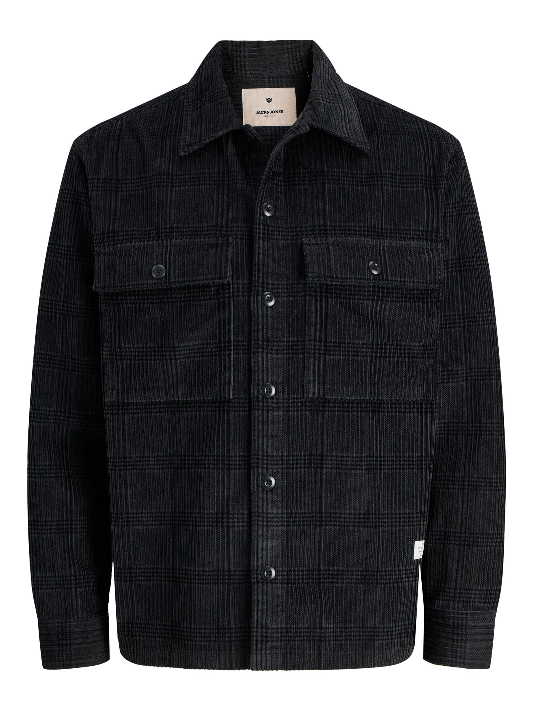 JACK & JONES Jprbluwill Corduroy L/S Overshirt, Volcanic Ash, XXL