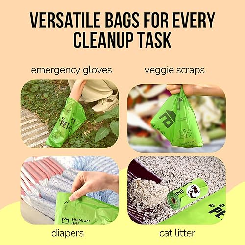 Miniatura 4 de Pet N Pet Bolsas de excremento de perro, bolsas gruesas para excrementos de perro, bolsa de excremento de perro sin perfume, 360 bolsas de perro