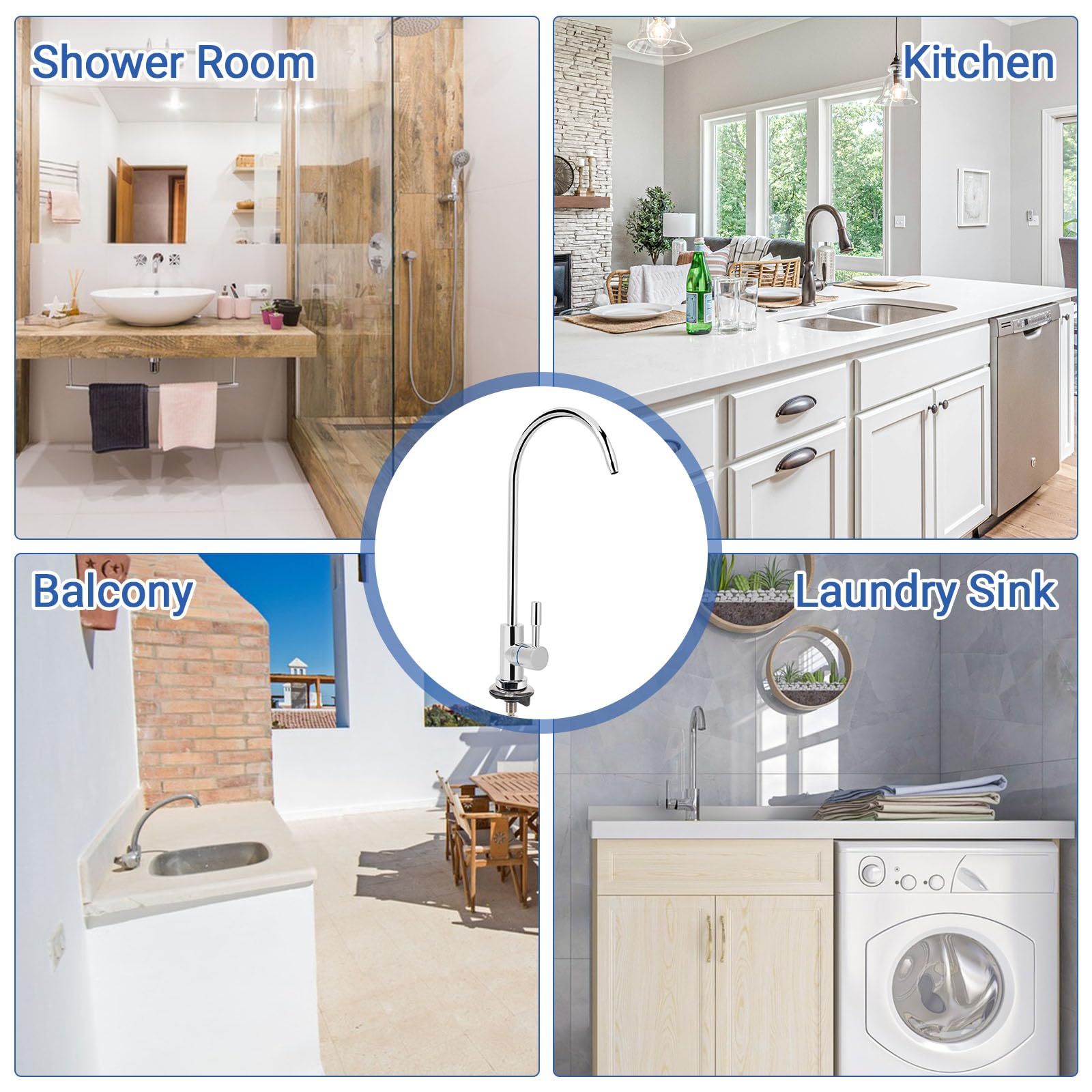GAESHOW RO Acqua Faucet Depuratore ad osmosi inversa Filtrazione Filtro acqua potabile Rubinetto Purificatore Rubinetto
