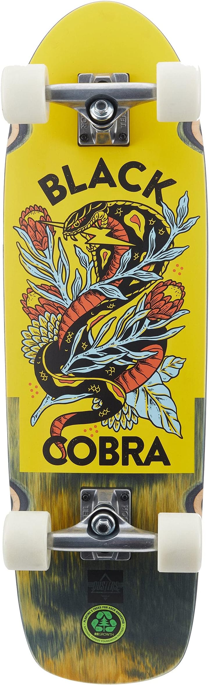 Skateboard Complete Cobra Cruiser Yellow 29.5"