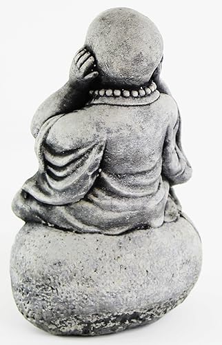 Miniatura 4 de Escultura concreta de Buda de las estatuas sabias del monje del mal