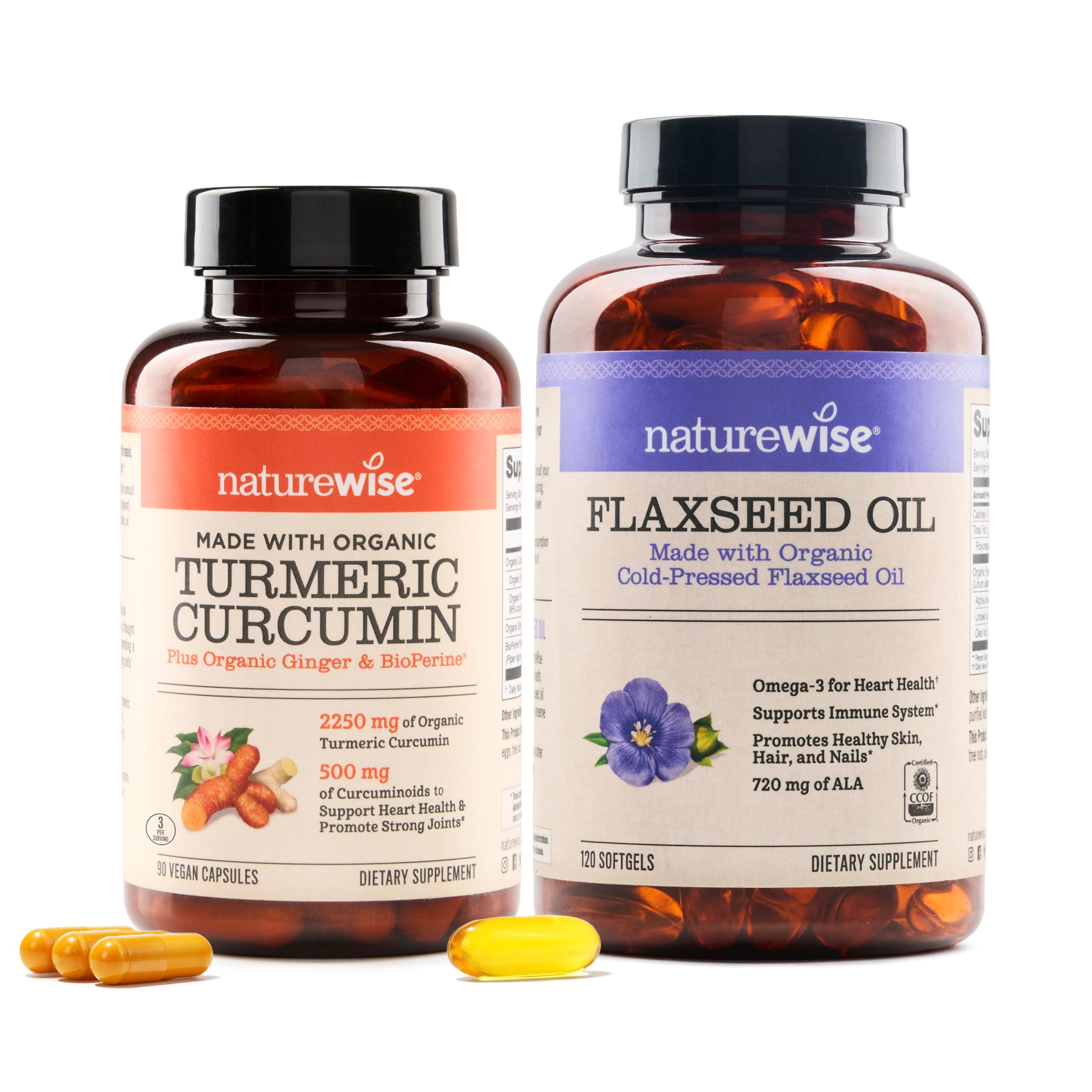 Amazon.com: NatureWise Curcumin Turmeric 2250mg & Flaxseed Oil