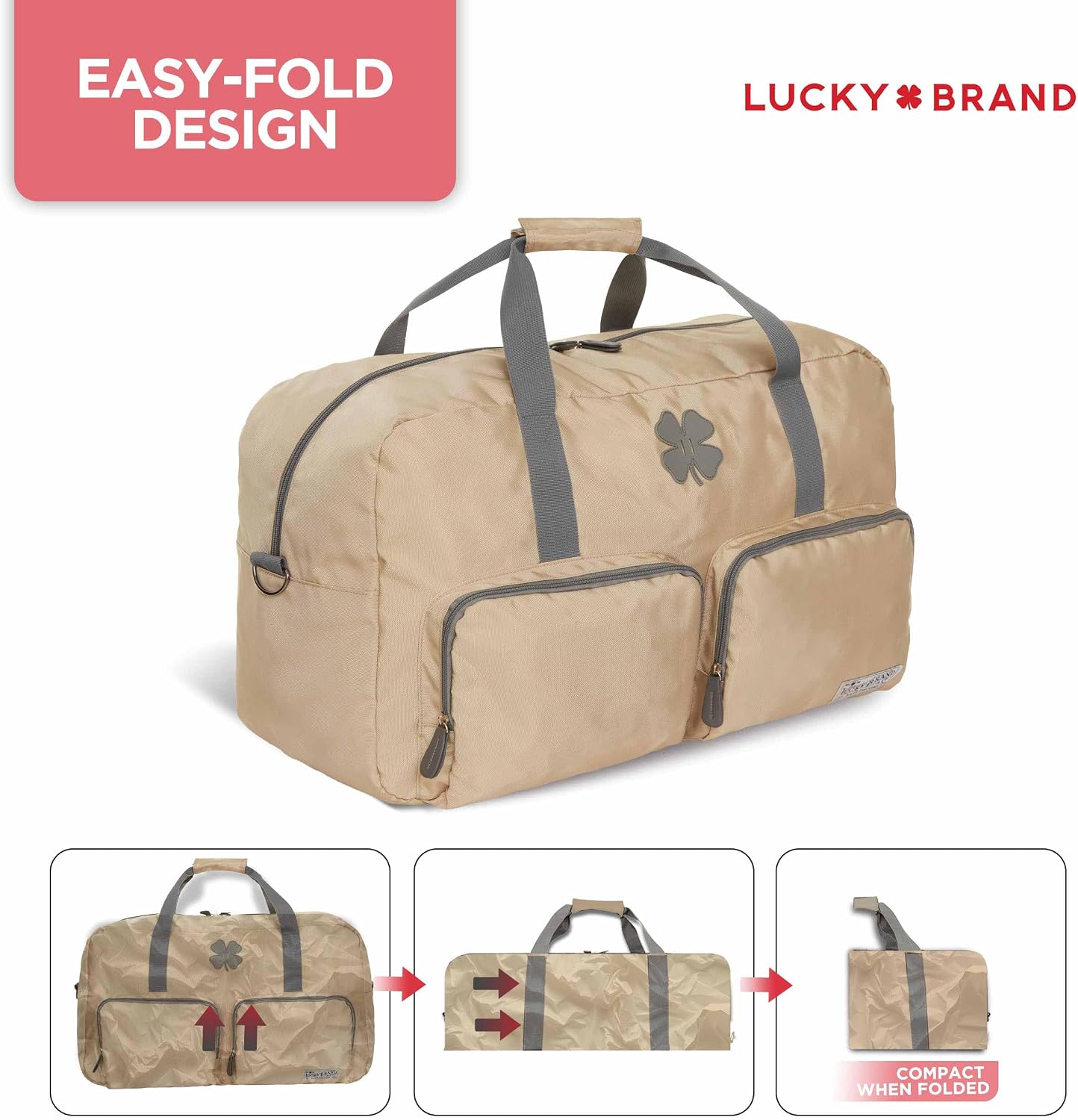  Large Duffle Bag for Travel, Foldable Weekender Duffel bag thumbnail