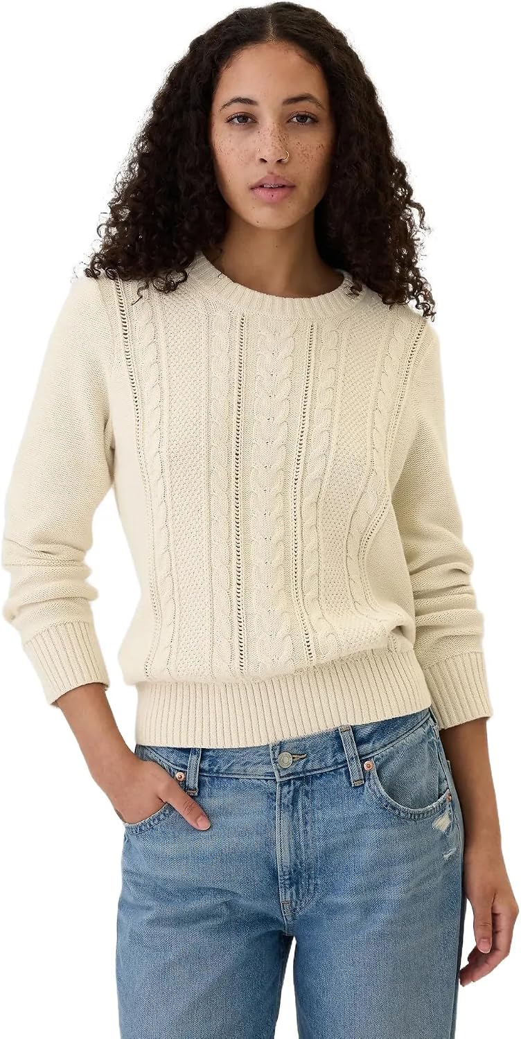 Gap Womens Cable Crewneck Sweater