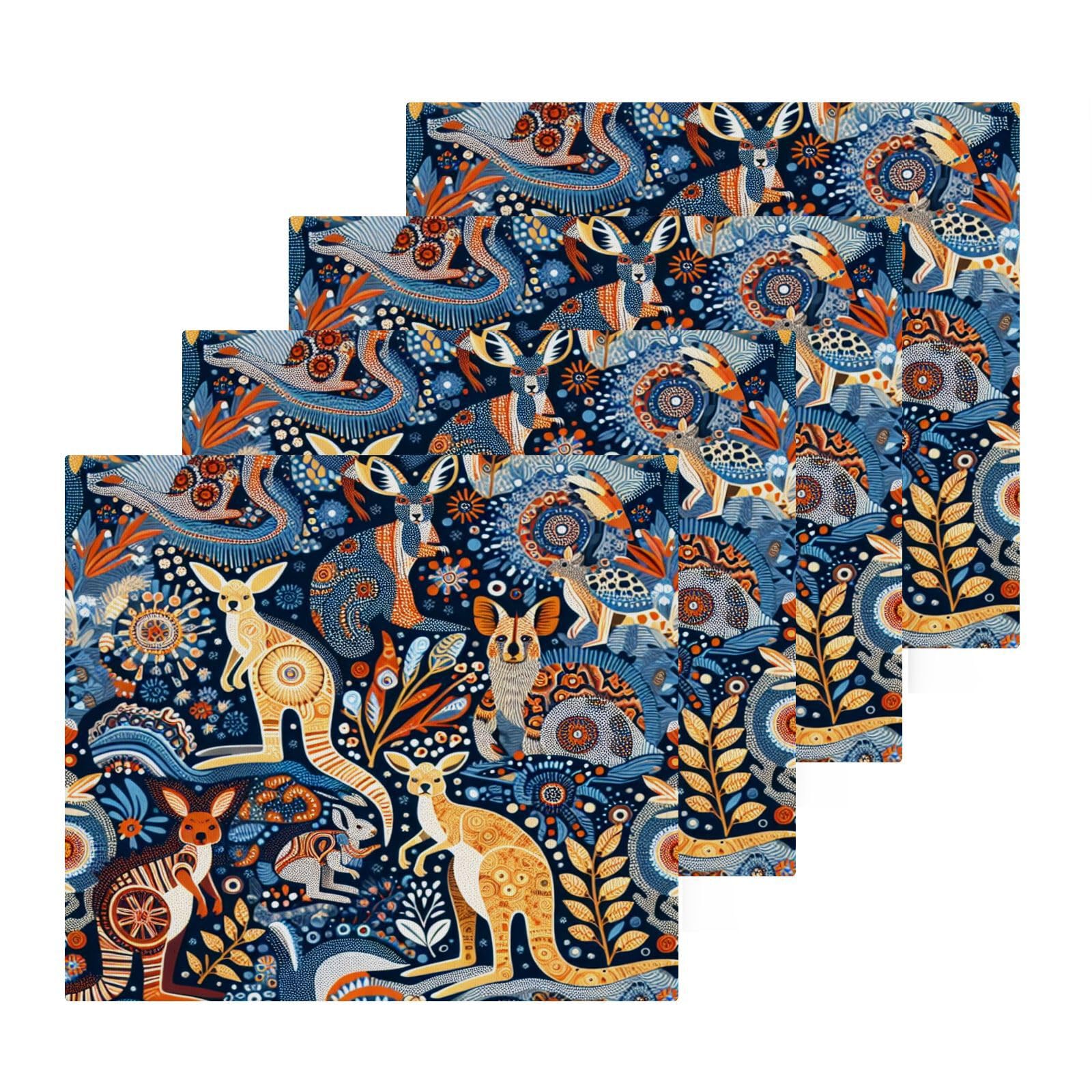 PaChyLuu 2 Pack Retro Cotton Washcloths Highly Absorbent Face Cloth Reusable Body Towels, Gentle for Sensitive Skin, 12 x 12 Inch