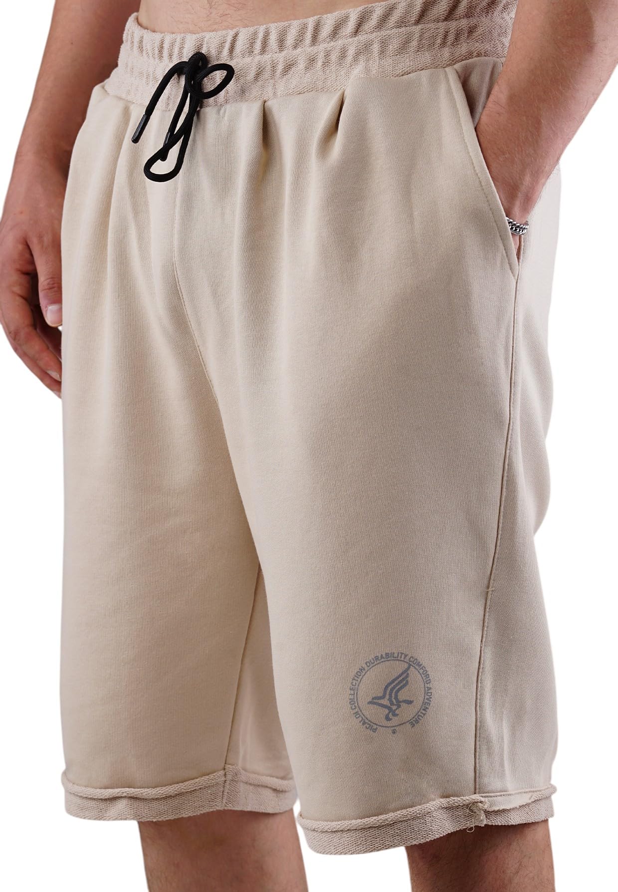 Picaldi DCA Eagle męskie szorty dresowe, bawełniane, ze ściągaczem, elastyczny ściągacz, luźny krój, streetwear