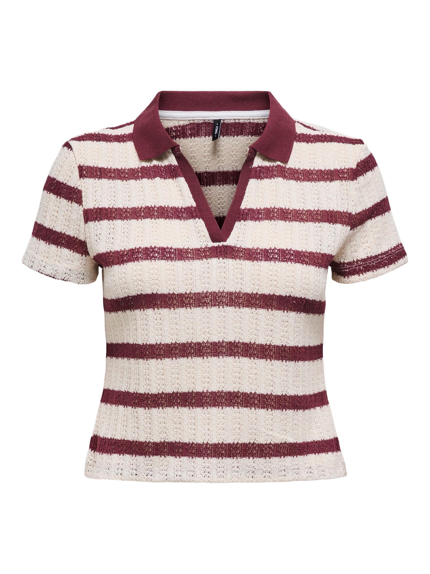 ONLY Onlhalia S/S Collar Top Box JRS, Cloud Dancer, S