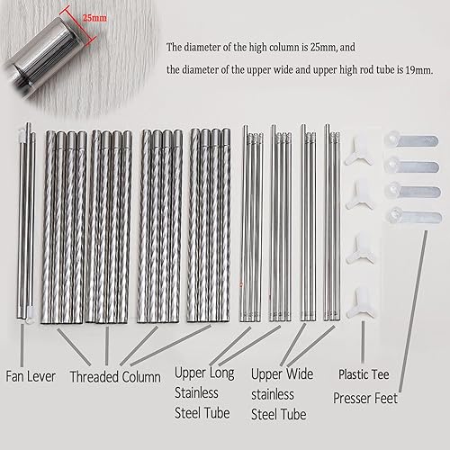 Miniatura 2 de Marco de cama con dosel de acero inoxidableposte matrimonialqueen, postes retráctiles, marco de cama de metal de tamaño matrimonial, marco de cama