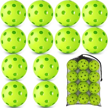 Mototo 12/30/60 Practice Baseballs for Hitting, 2.8 Inch Plastic Soft Baseballs for Practice Lightweight Soft Ball Hollow Training Softball for Sport Pitching Batting