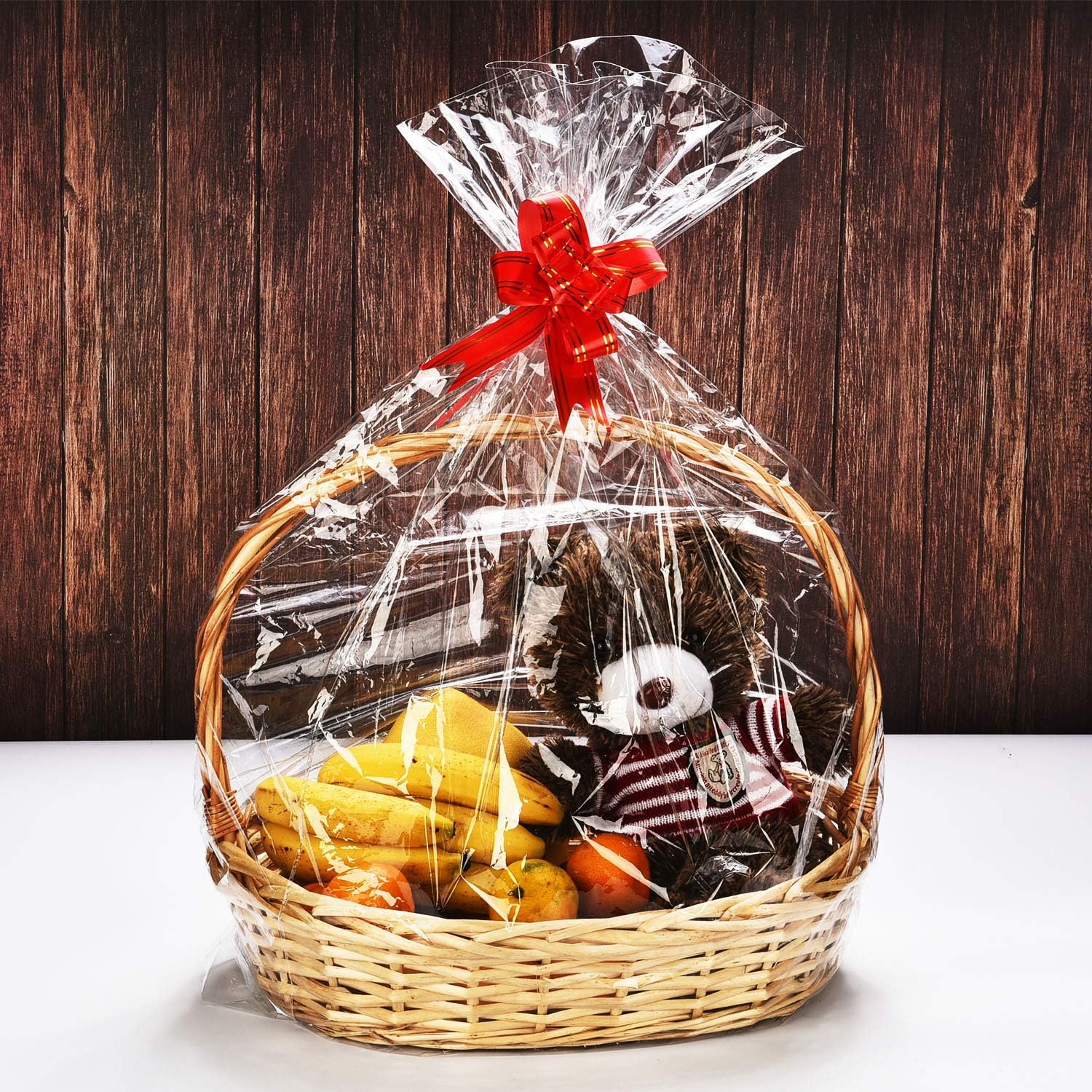 eBoot 20 Pack Clear Basket Bags Package Bags Cellophane