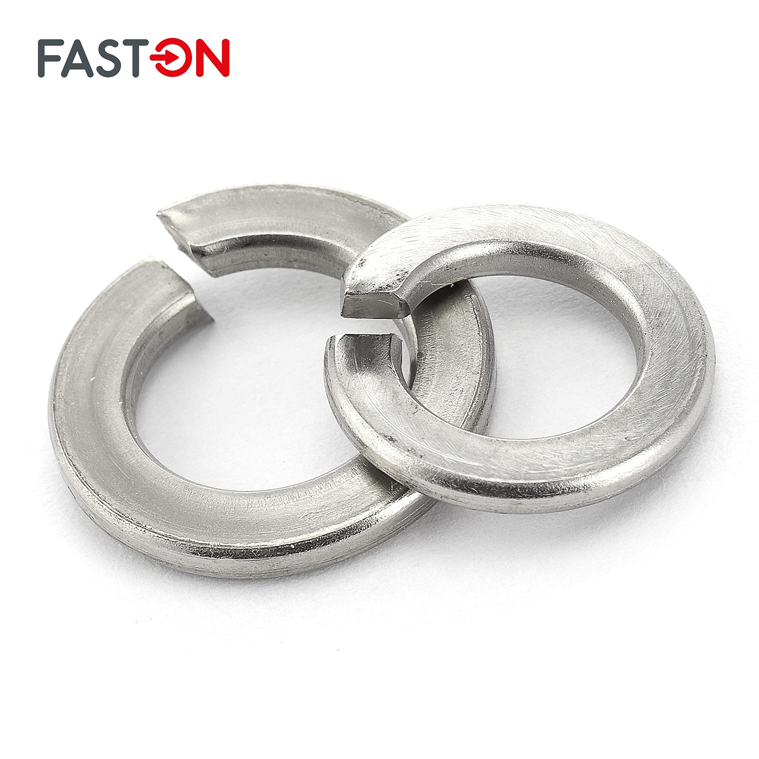 FASTON® Federscheiben M8 Edelstahl A2 V2A (500 Stück) DIN 127 Federringe Sprengringe Unterlegscheiben Beilagscheiben Sperringe Federscheibe Federring Beilagscheibe