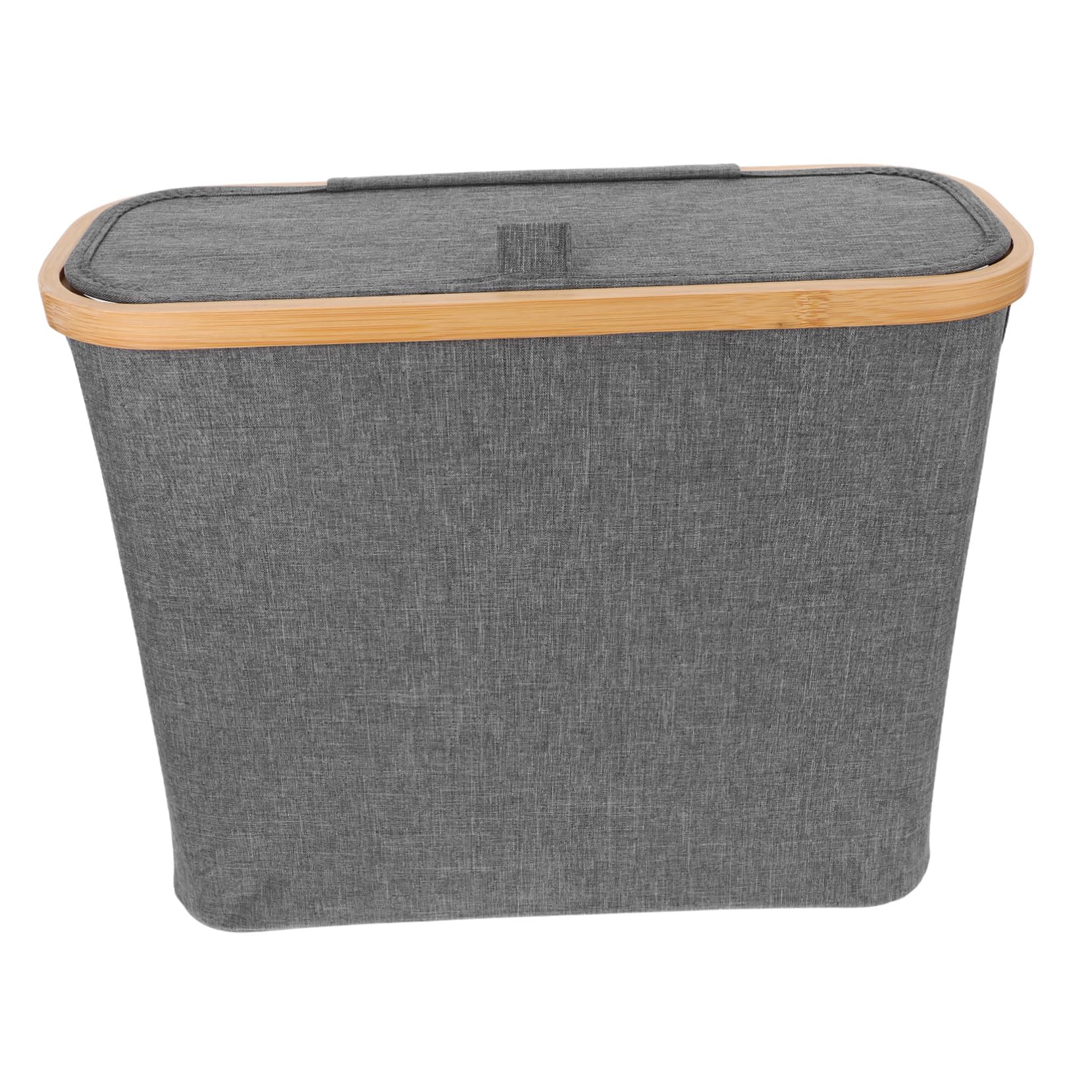 Gadpiparty Toilet Paper Storage Basket with Lid and Tissue Organizer for Bathroom Ample Capacity Container for Closet and Home Use Grey Design