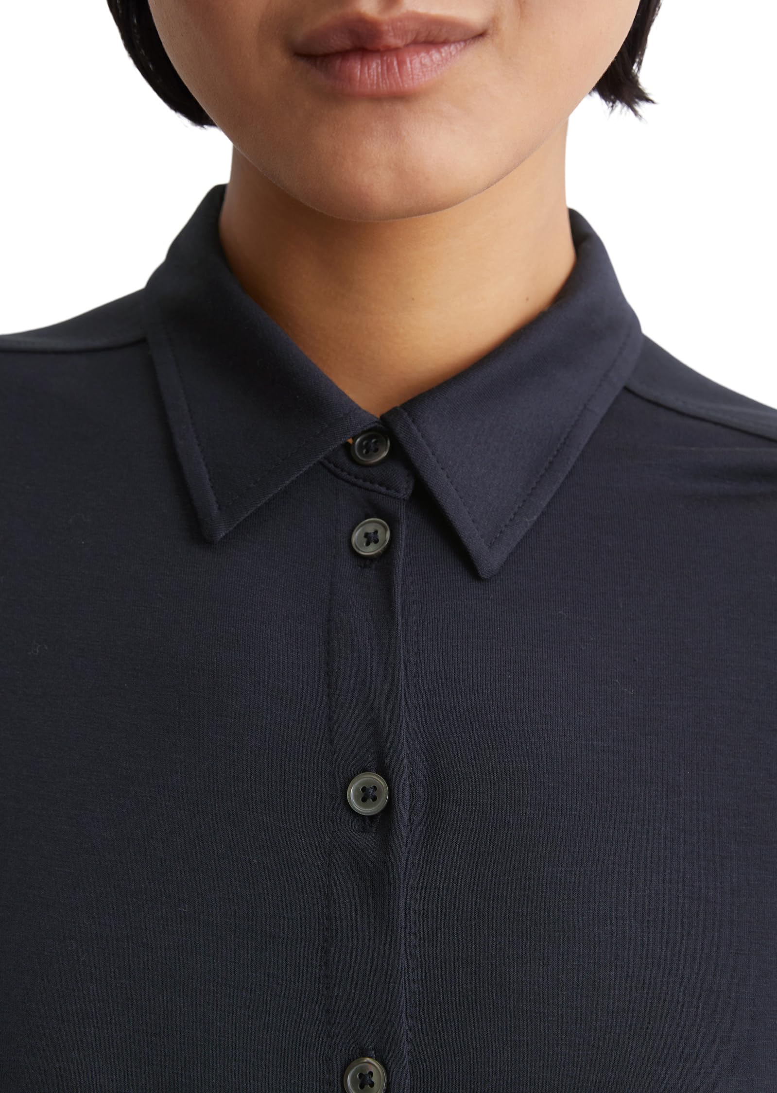 Marc OߴPolo Donna Camicia in Jersey parzialmente Elasticizzata Colletto a Punta