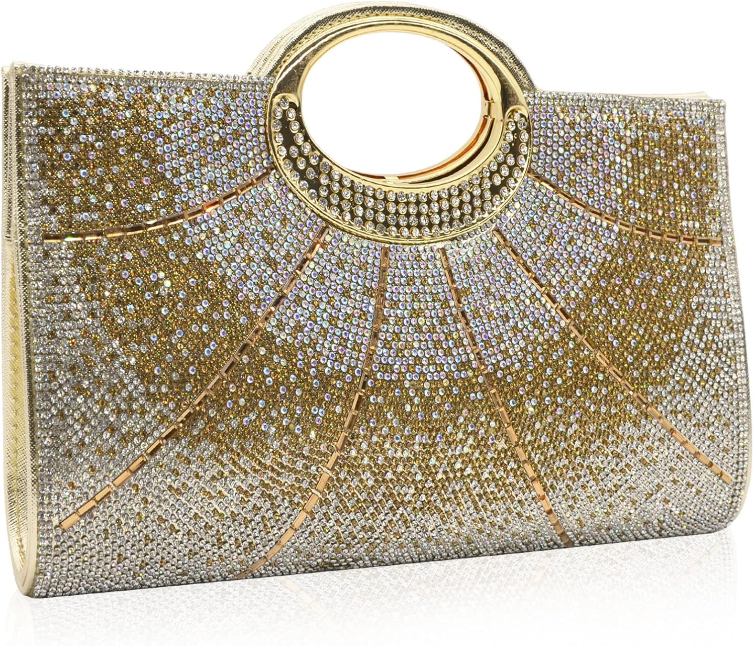 Labair Rhinestone Clutch Purses for Women Sparkly Evening Bag Wedding Party Formal Handbags.