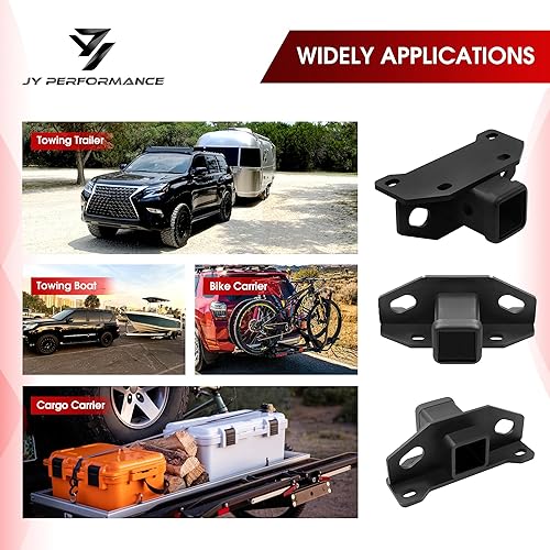Miniatura 3 de JY PERFORMANCE Enganche de remolque para Lexus GX460 2010-2024, Clase 3 III de 2 pulgadas (placa de ajuste incluida)