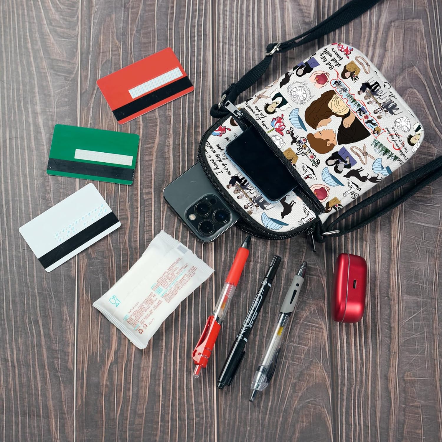 CMNIM Horror Movie Merch TV Show Character Crossbody Purse Bag Washington Gifts Shoulder Bag - Image 6