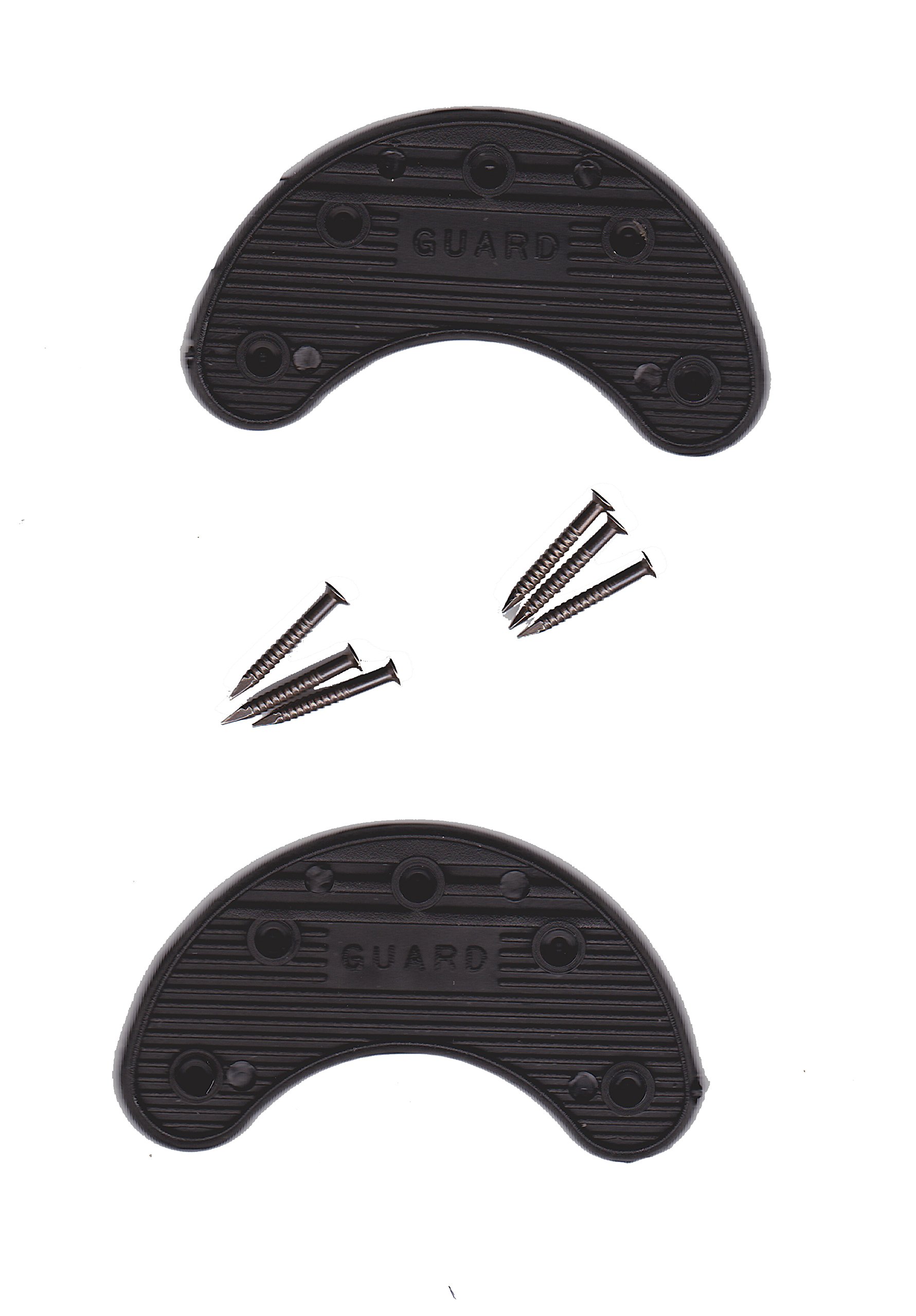 Guard Quality Heel and Toe Plates Polyurethane (Plastic) Taps Savers Pair  Self-Adhesive with Nails (Size 6A)