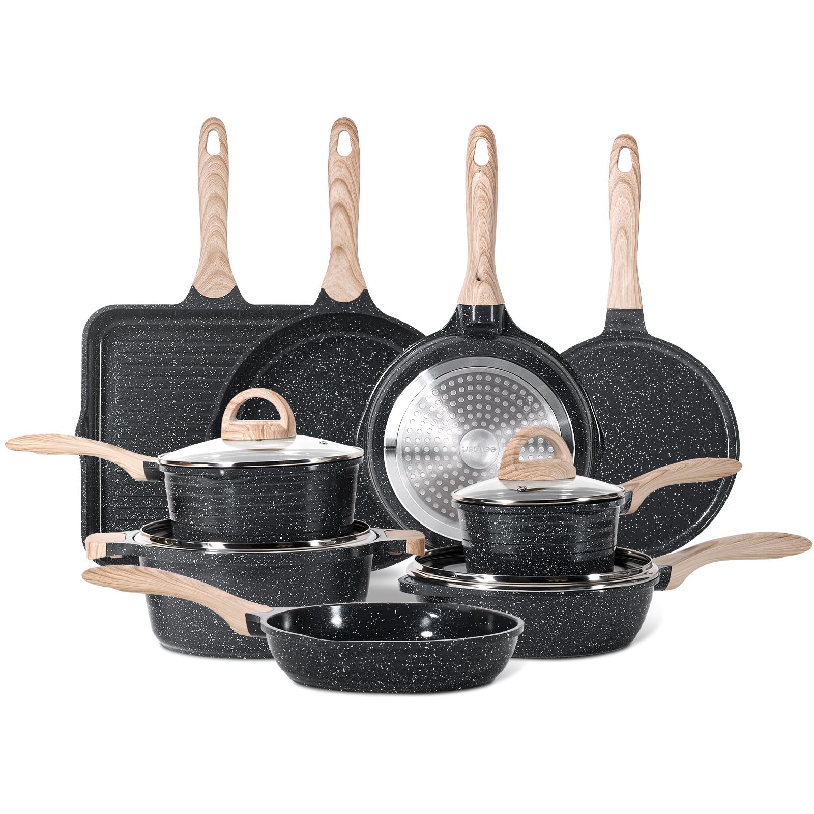 JEETEE Pots and Pans Set Non Stick 23pcs, Healthy Kitchen Cookware Sets — Amazon image 11