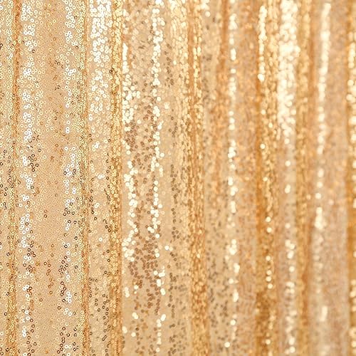 Miniatura 8 de Efavormart - Telón de fondo de fotografía de lentejuelas doradas de 8 pies con bolsillos para barra