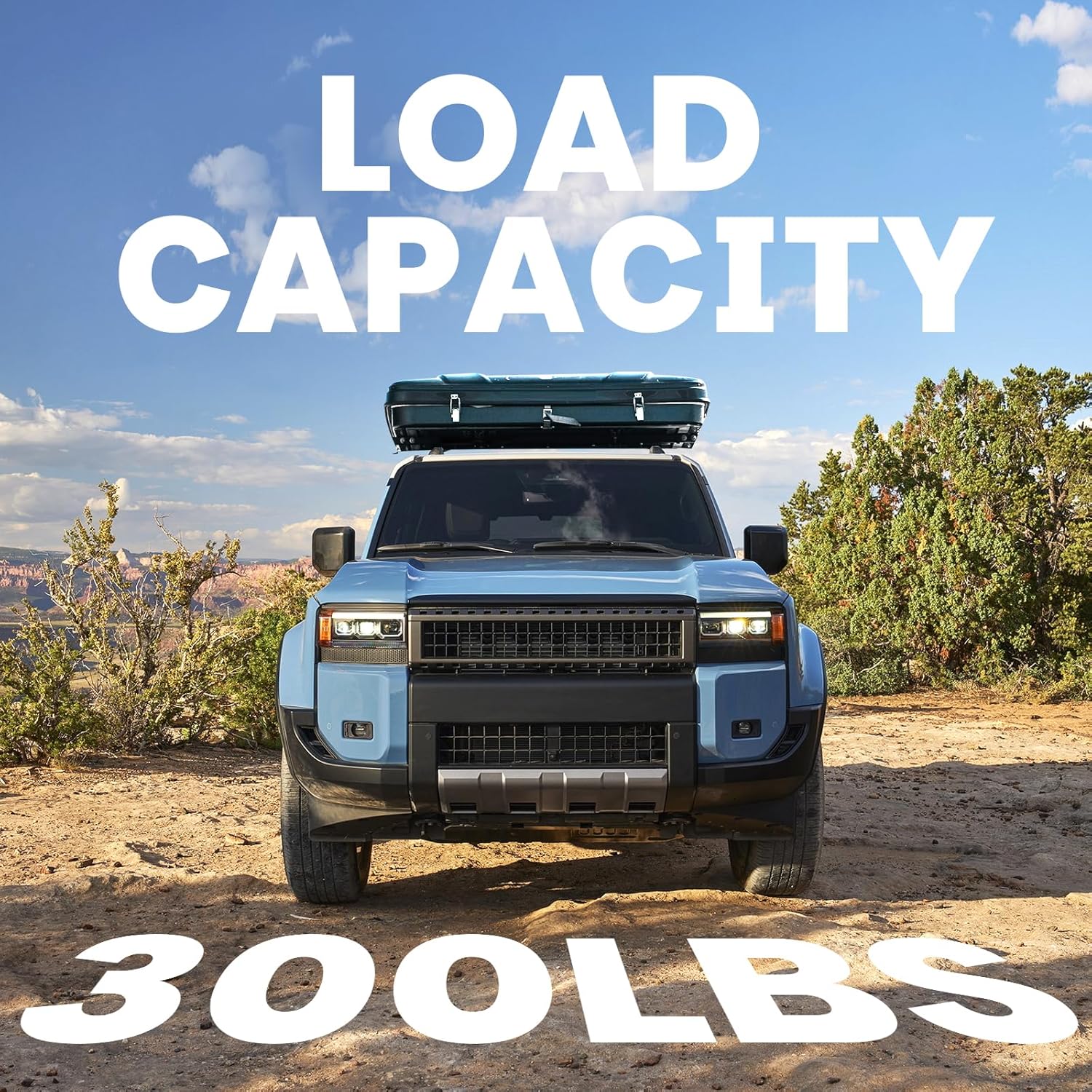 300LBS Roof Rack Cross Bars Compatible with 2024 2025 2026 Toyota Land Cruiser J250 Prado & Lexus GX550 Aluminum Black Matte with Anti-Theft Locks Rail Luggage Carrier