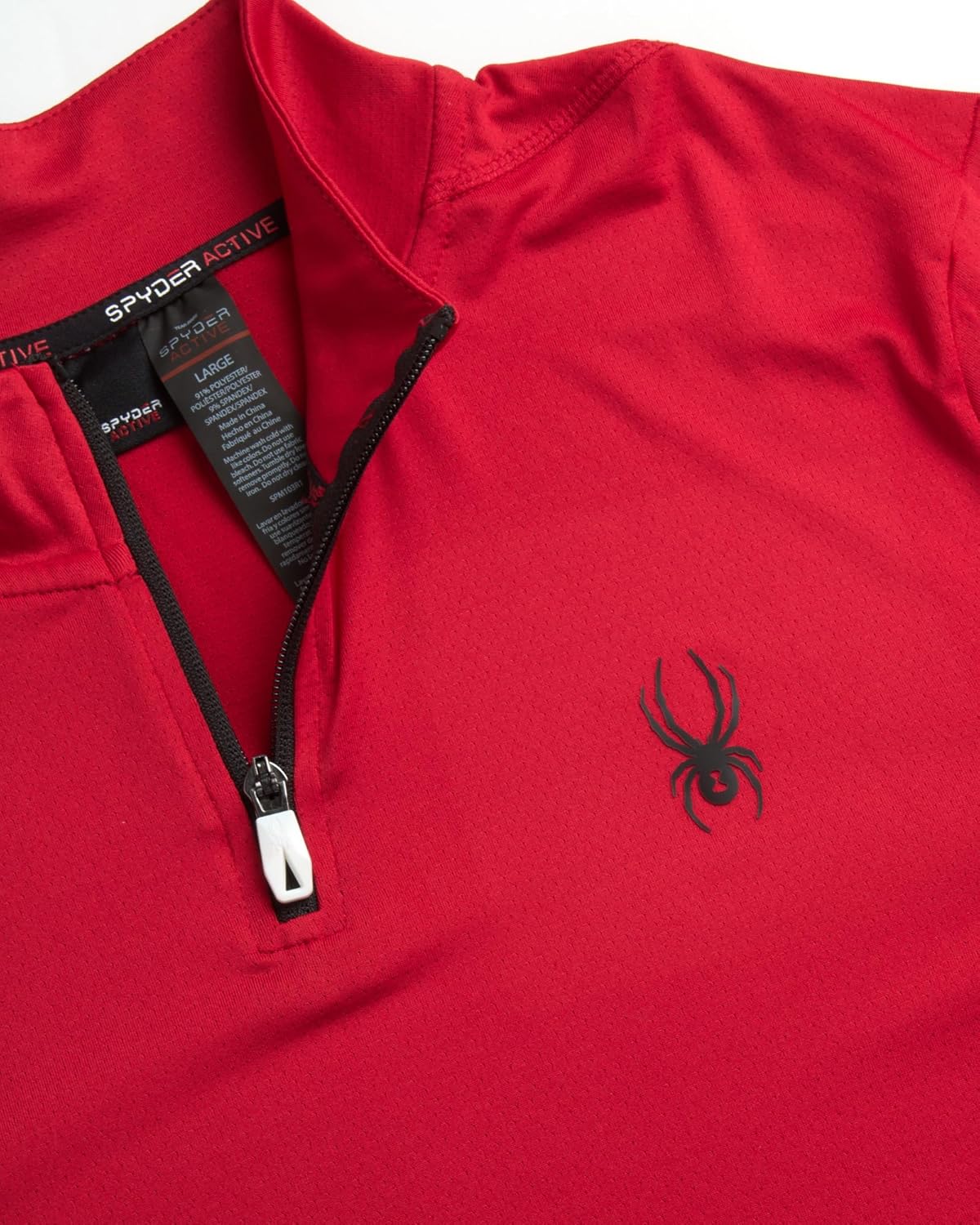 Spyder Mens Active Quarter Zip Pullover - Moisture Wicking Athletic Mens Sweatshirt, 1/4 Zip Long Sleeve Shirts for Men - Image 4