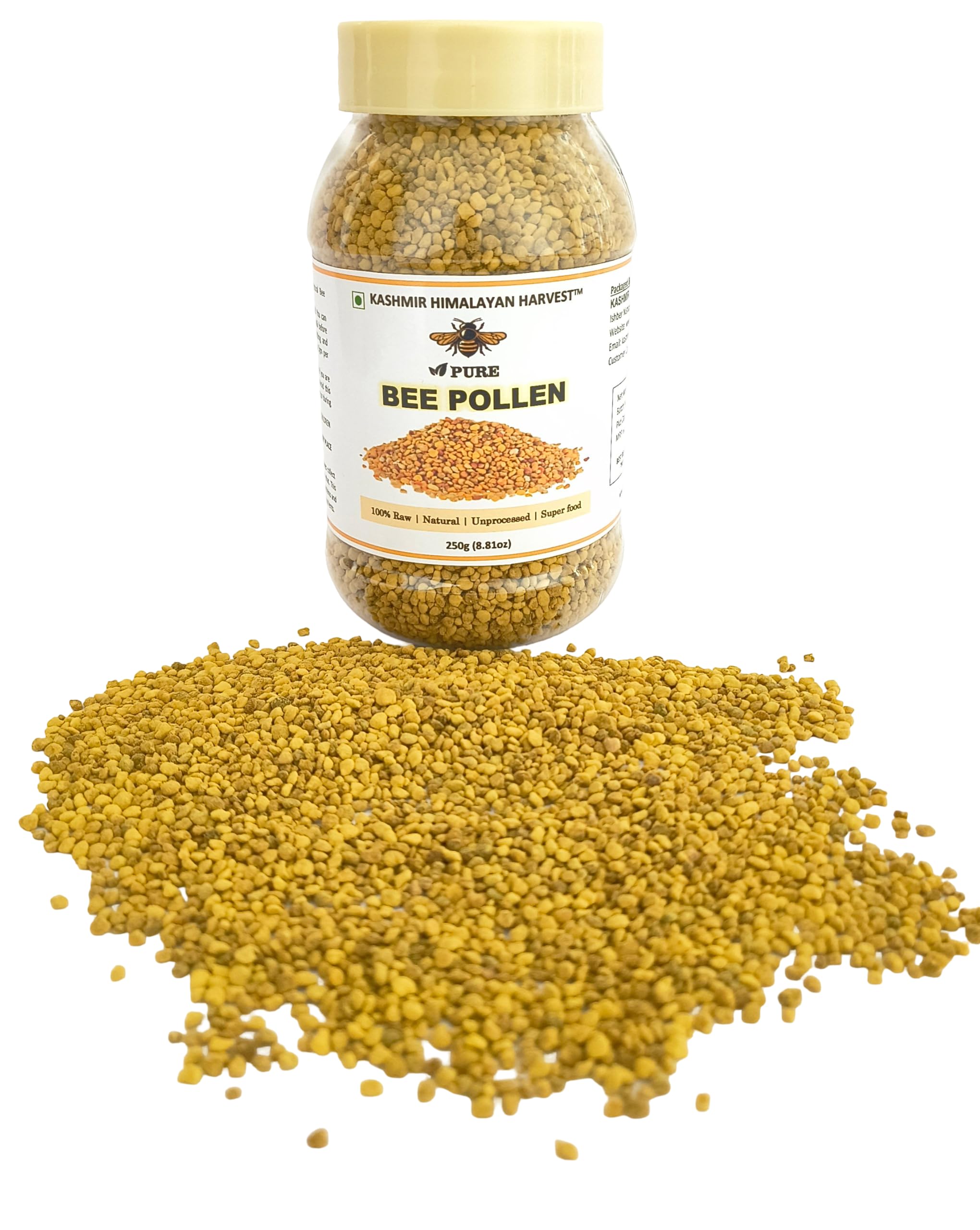 Kashmir Himalayan Harvest Bee Pollen Granules-250g | Raw & Unprocessed | Pure Bee Pollen | No Added Sugar | Superfood | Anti-Oxidant | Natural | Organic — Amazon image 3