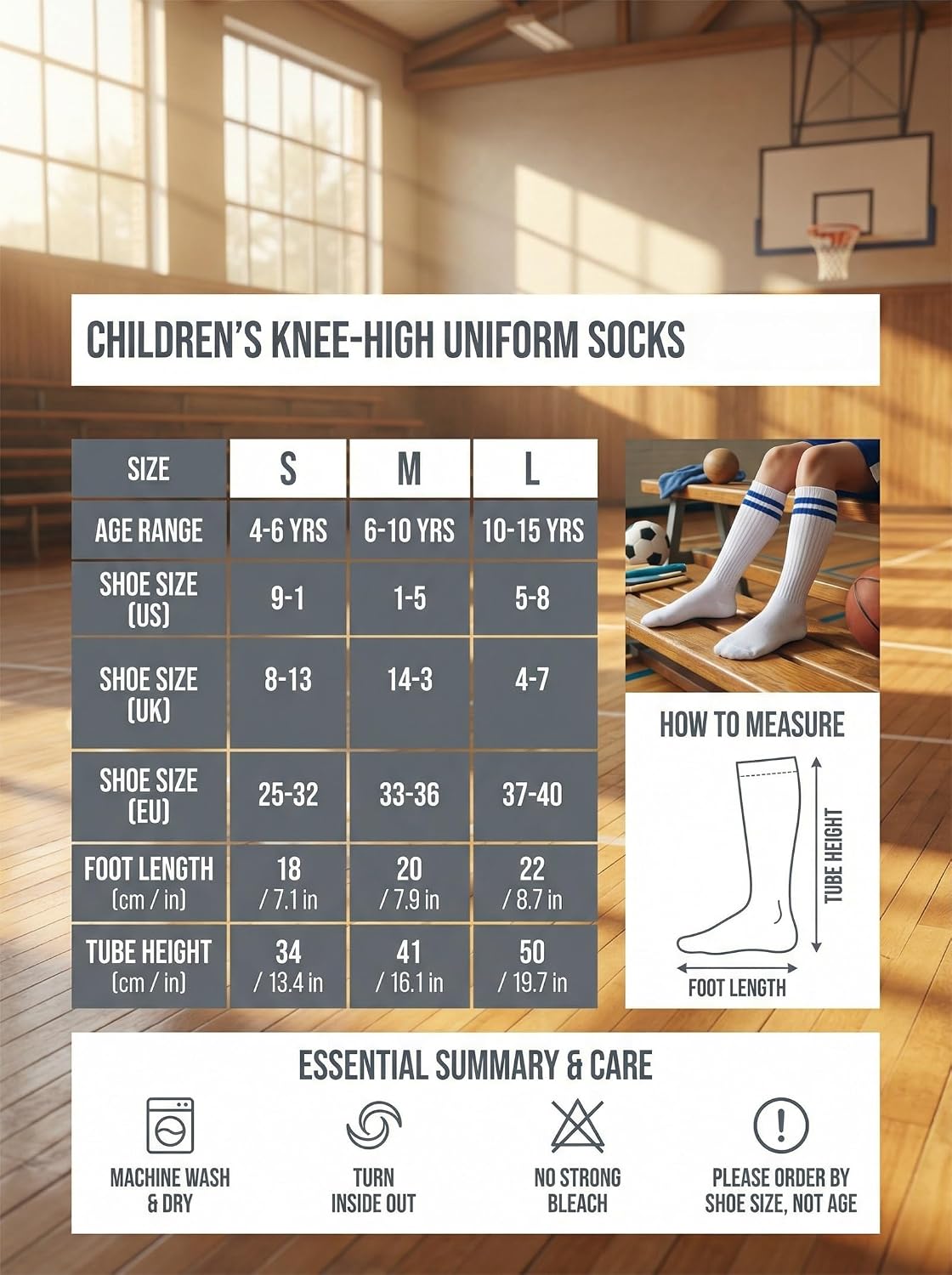 Kodal Knee High Socks for Girls 5 Pairs School Uniform Socks for Kids Youth Boys Cozy Long Lasting Comfort 4-15y