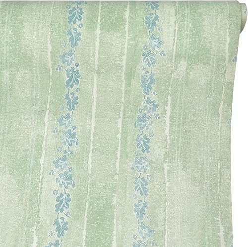 Miniatura 9 de Yifely Revestimiento de estante extraíble de papel autoadhesivo para muebles, para cubrir cajones y puertas de gabinetes, grano de madera verde,