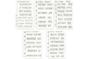 128 Budget Sticker Sheets | Cash Envelope & Financial Planner Labels (Capital)