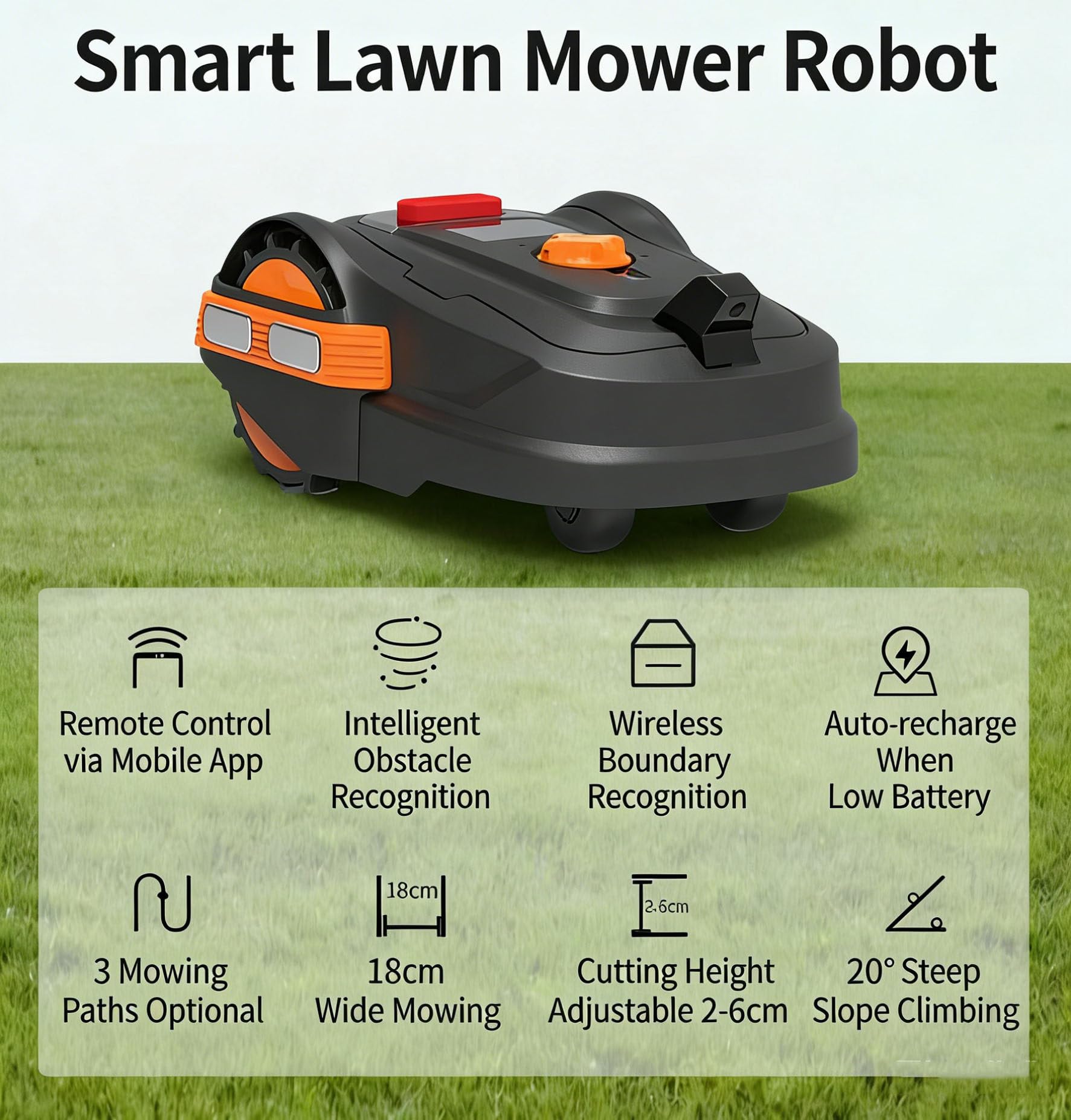 LTdlhFk Robot Tondeuse sans Fil De Périmètre — vue 2