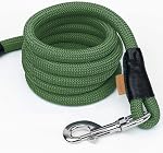 Dog Leash, Braided Rope Traction – Walking Training Lead for Small Dogs ((1/3") x 6FT, Dark Green)