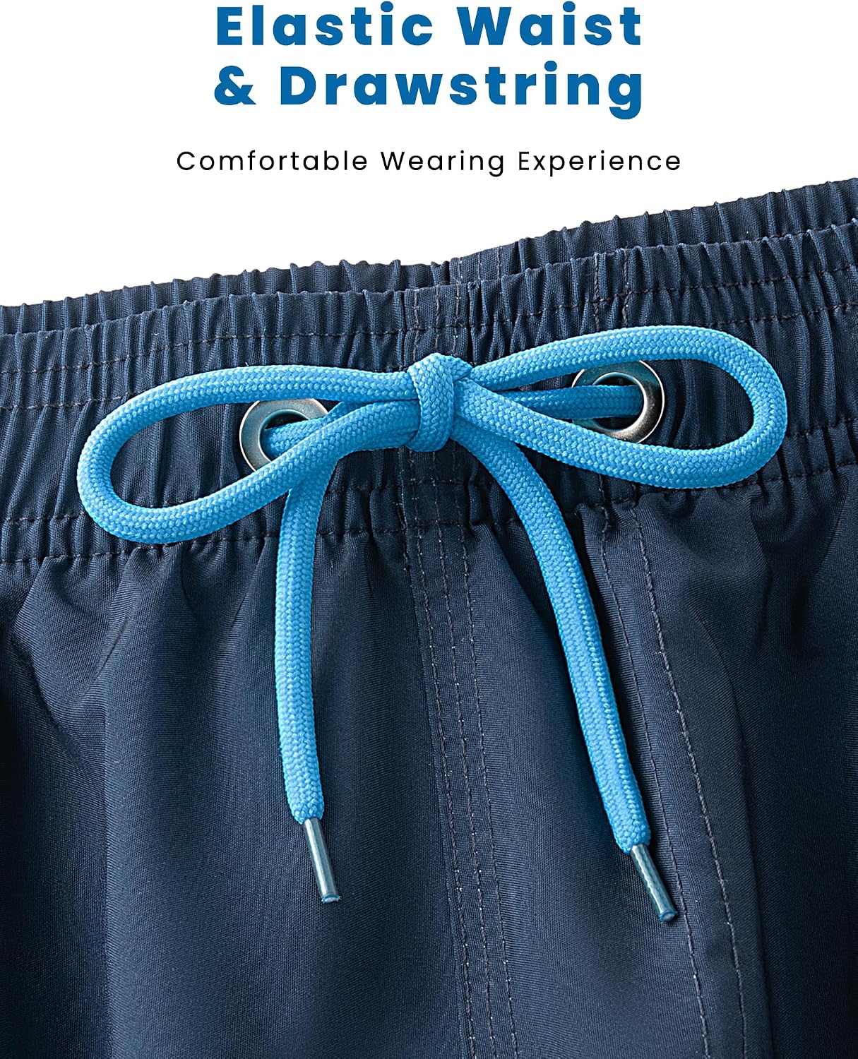 BOJIN Mens Swim Trunks with Zipper Pockets Quick Dry 9 Inch Bathing Suit Board Shorts Beach Swimsuits