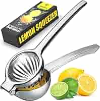Amazon.com: Premium Lemon Squeezer Stainless Steel - Heavy