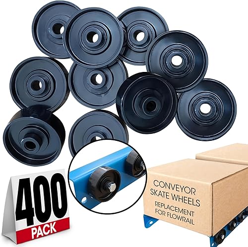 Miniatura 8 de Ruedas transportadoras para patines – Ruedas de repuesto para riel de flujo – Acero galvanizado, chapado en zinc – Ideal para rodillos de gravedad