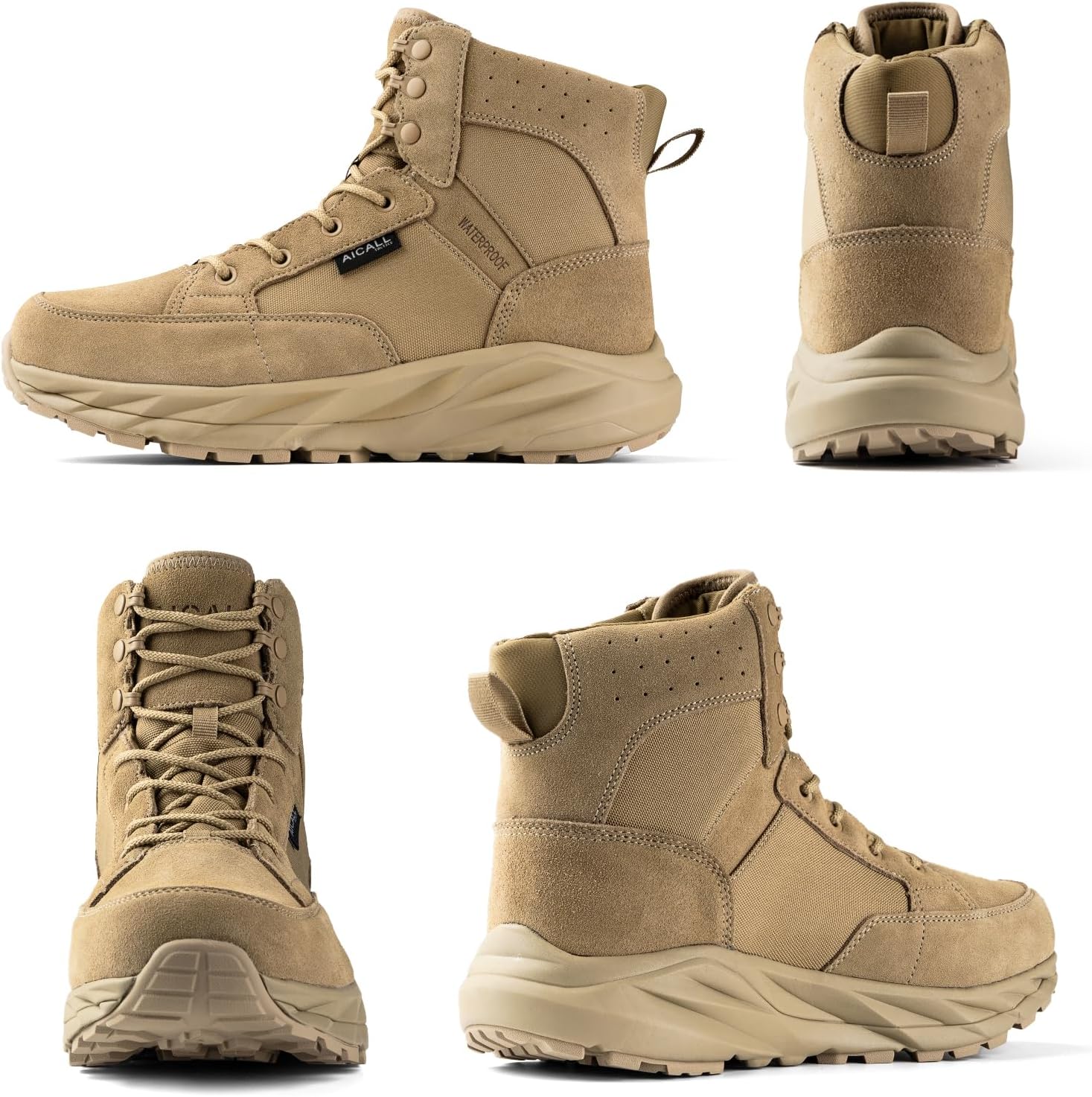 Lightweight Tactical Boots Men's Waterproof Military Boots Hiking Work Boots 6 Inches Breathable Desert Boots - Image 7