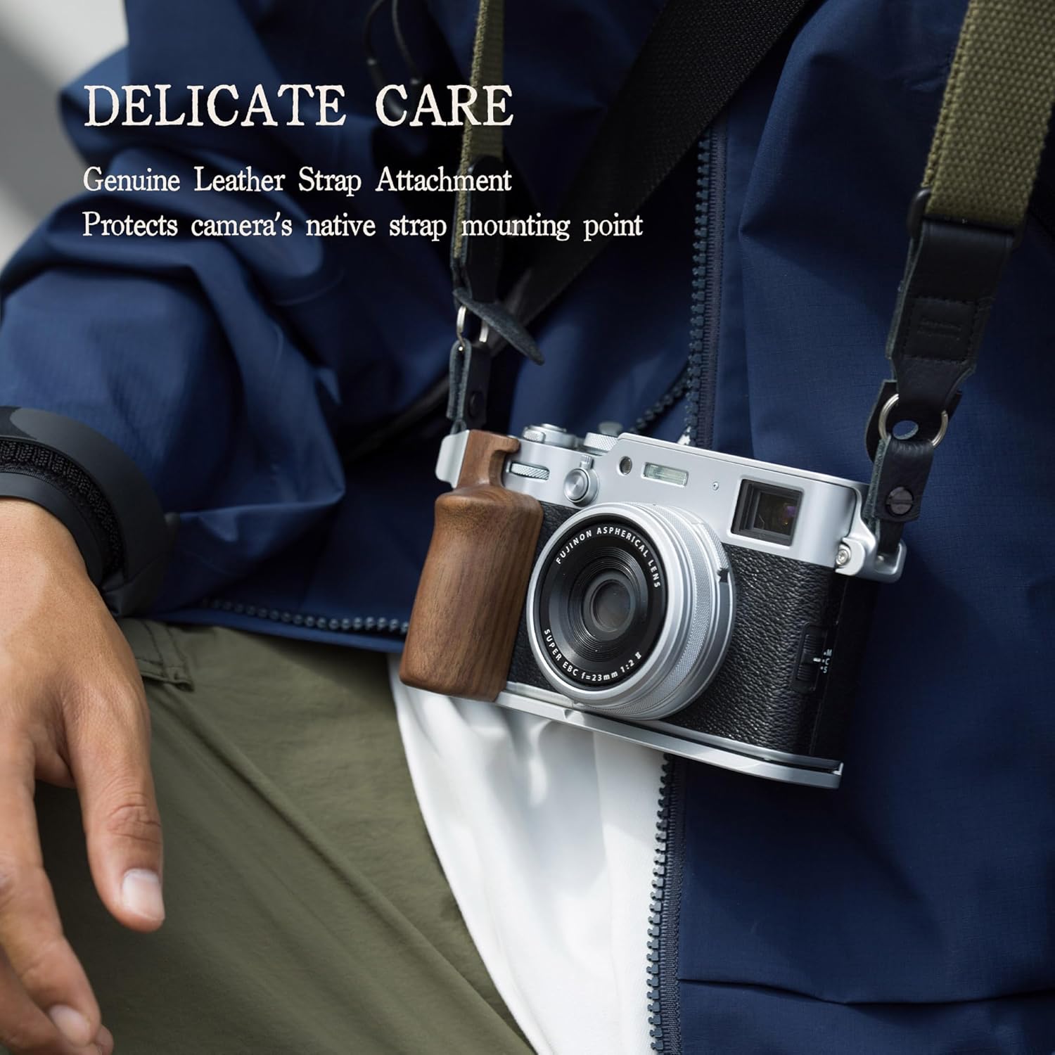 Tilta Vintage Camera Cage Compatible with Fujifilm X100VI – Black | Travel Kit | Thumb Grip | Strap Attachments | ARCA Ready | Lightweight & Durable TA-T70-B-B - Image 4