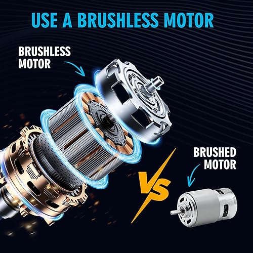 Miniatura 3 de Motosierra eléctrica inalámbrica de 12 pulgadas con 2 baterías recargables de 4000 mAh, 2 cadenas potentes sierra de mano para cortar árboles,