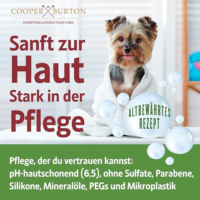 Foto 7 de 8 de COOPER & BURTON Champú para perros de árbol de té, 500 ml, para todas las razas de perros