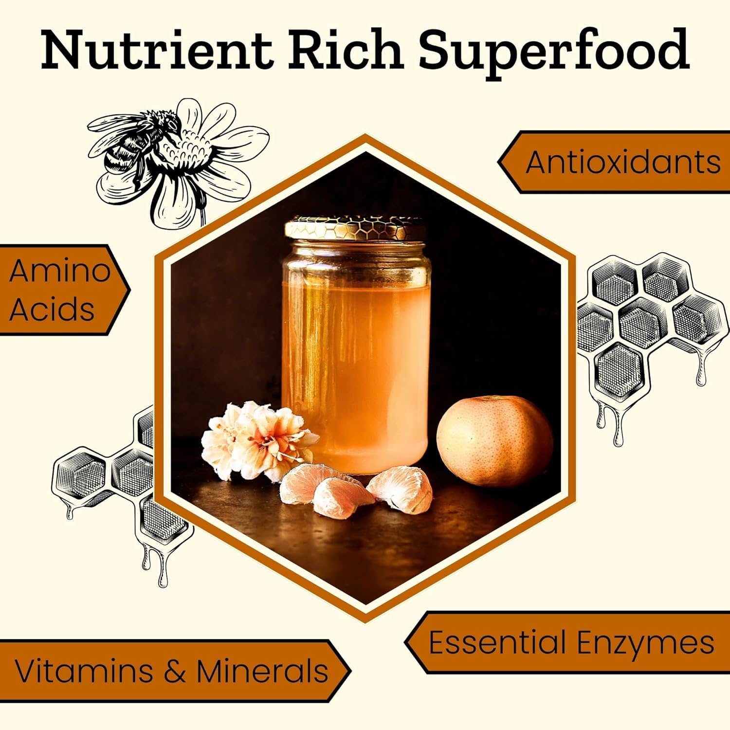 Altay Raw Buckwheat Honey - 100% Pure, Unfiltered, Unpasteurized, Ethically Sourced - Glass Jar, 908g / 35.2oz