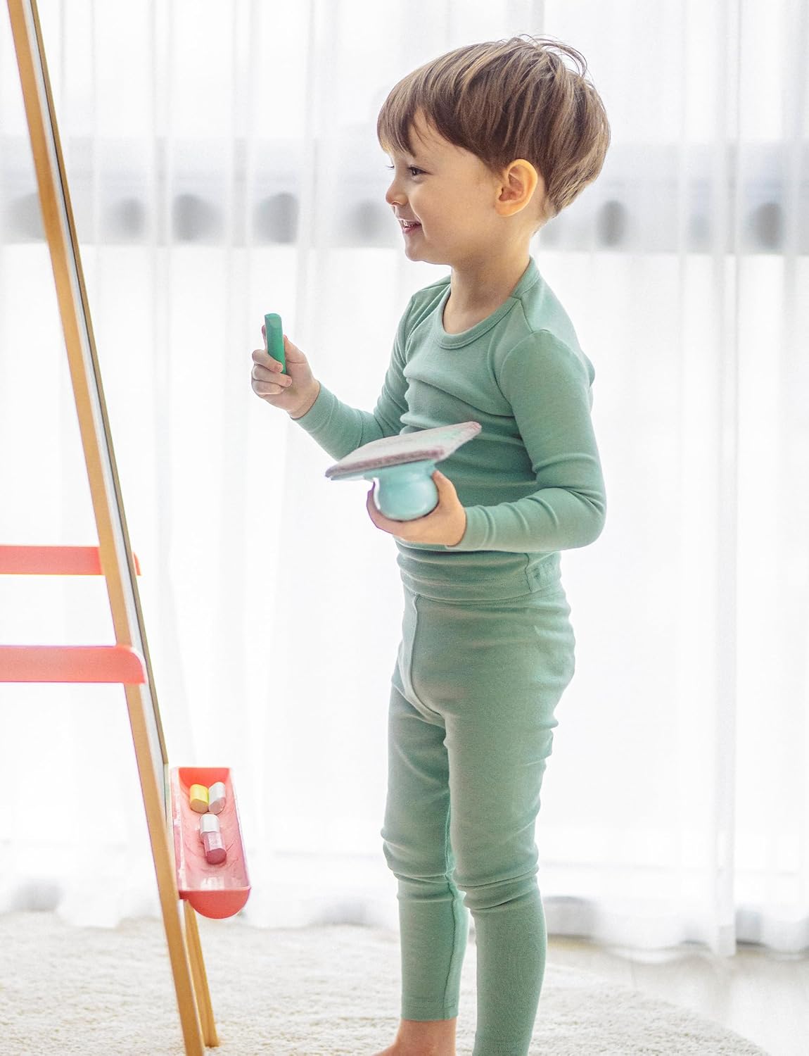 AVAUMA Baby Boys Girls Pajama Set Kids Toddler Snug fit Basic Cotton Sleepwear pjs for Daily - Image 2