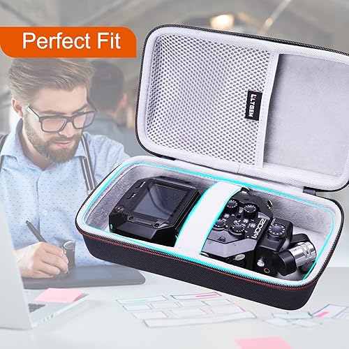 Miniatura 3 de L LTGEM Estuche de almacenamiento EVA para Zoom H8 de 12 pistas/Tascam Portacapture X8 Portátil Práctico Grabador - Bolsa de transporte protectora