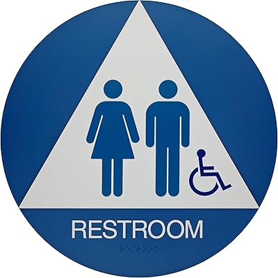 Brady California/ADA Restroom Sign, Legend