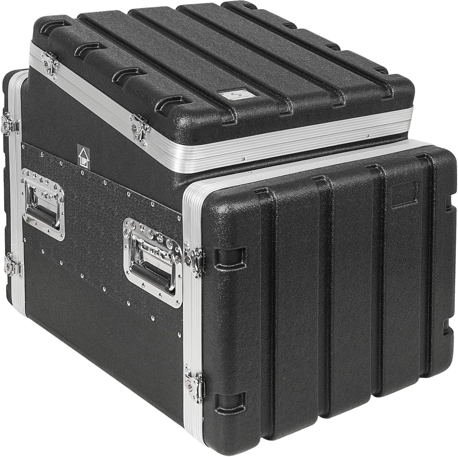 Sound Town Lightweight and Compact 8U ATA ABS Rack Case, with Slant Mixer Top, 21" Depth, 10U Top and 8U Side Spaces (STMR-A10X8U)