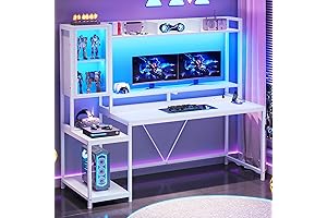 SEDETA White Gaming Desk: The Ultimate PC Cabinet for Epic Gaming Sessions